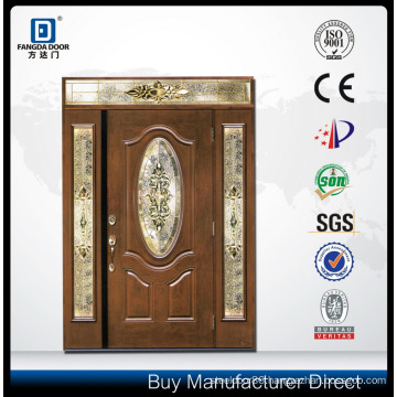 High End Wood Look Classic Hand Made Fiberglass Front Door